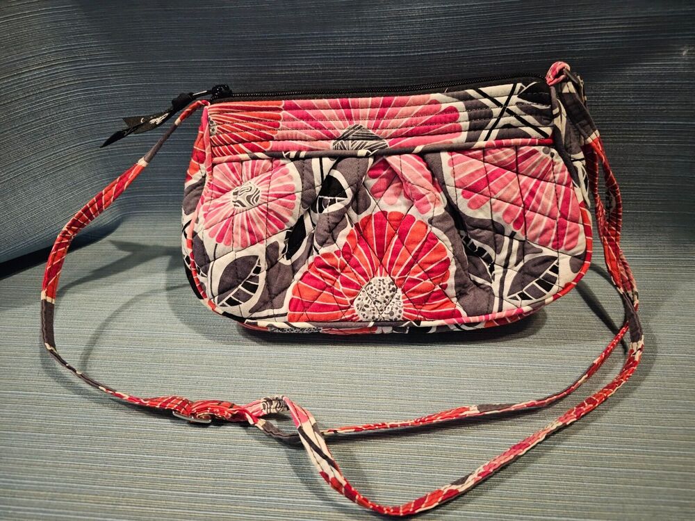 Vera Bradley Little Crossbody purse bag in Cherry Blossoms EUC
